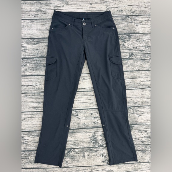 Kuhl Pants - kühl Women's Splash Roll-up, Dark Gray Straight Leg Cargo Pants, Size 8 Regular